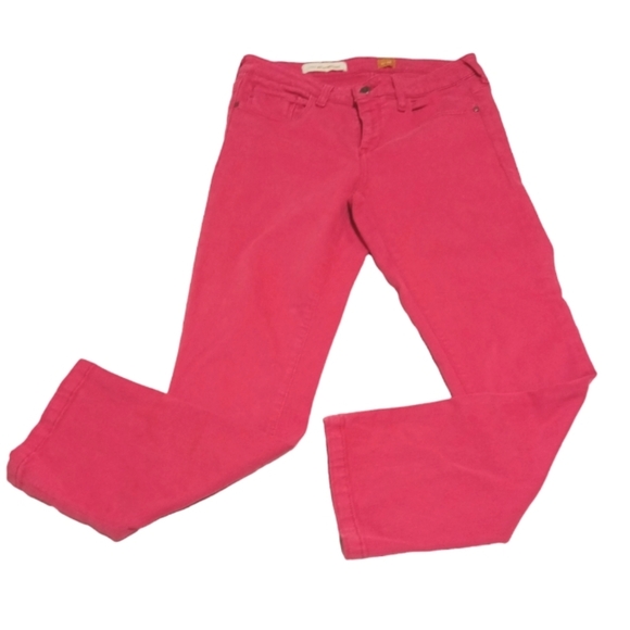 Anthropologie Pilcro And The Letterpress Red Mid Rise Skinny Jeans Sz 28 - Picture 1 of 8